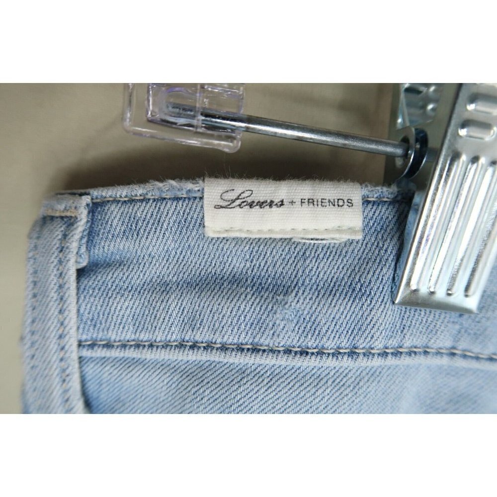 Lovers + Friends Logan Jeans Light Wash Distressed Destroyed Tapered Women's 29 - Picture 10 of 13